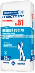 Клей для теплоизоляции ТАЙФУН МАСТЕР № 51, 25 кг