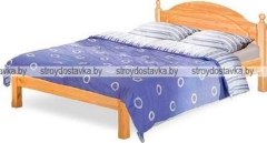 Кровать двуспальная с заглушкой без ножной спинки "Лотос" Б-1090-08